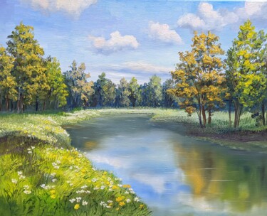 Herbst Landschaft 11.22 Peinture intitulée "Herbst Landschaft 1…" par Olga Hanns (O. Hanns), Œuvre d'art originale, Huile