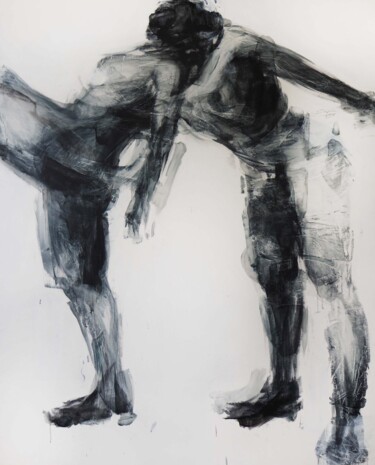 Peinture intitulée "Príbehy o láske II…" par Cynthia Gregorova, Œuvre d'art originale, Huile Monté sur Châssis en bois