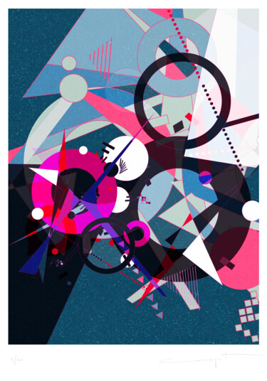 Arts numériques intitulée "#7-ALGAJOLA" par Thierry Corpet (Raymond X), Œuvre d'art originale, Peinture numérique