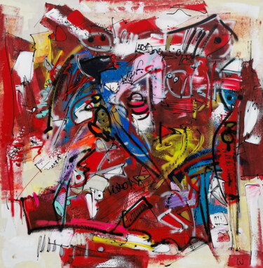 Peinture intitulée "Solstice" par Luc Villard, Œuvre d'art originale, Acrylique Monté sur Châssis en bois