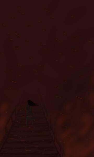 "Burning of the brid…" başlıklı Dijital Sanat Andrey Elenev tarafından, Orijinal sanat, Dijital Resim