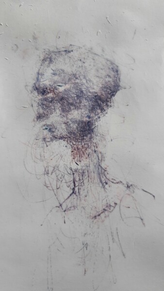 图画 标题为“Wölfe (2)” 由Stephan Rodriguez Warnemünde, 原创艺术品, 墨