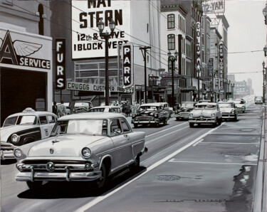 绘画 标题为“STERN” 由Alain Bertrand, 原创艺术品, 油 安装在木质担架架上