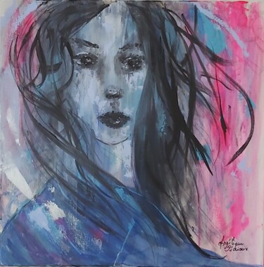 Peinture intitulée "Kanoa" par Angélique Pécriaux, Œuvre d'art originale, Acrylique Monté sur Châssis en bois