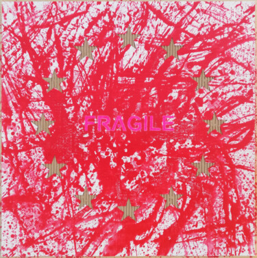 Peinture intitulée "Fragile-007" par Giulio Gavioli, Œuvre d'art originale, Acrylique Monté sur Châssis en bois