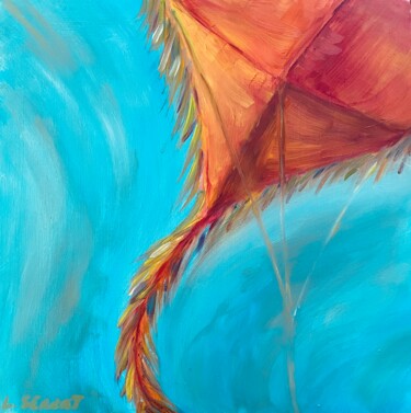 Remontando el barrilete Painting titled "Remontando el barri…" by Maria Lucrecia Serrat, Original Artwork, Oil