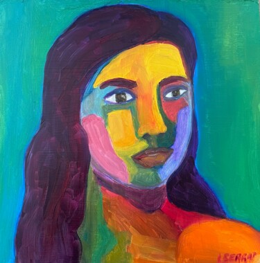 Painting titled "Como soy" by Maria Lucrecia Serrat, Original Artwork, Oil