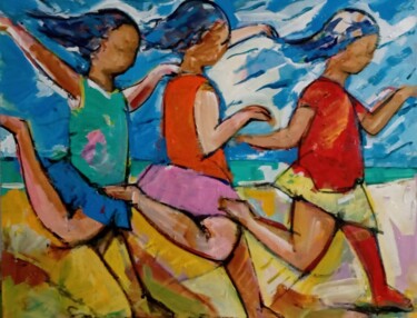 Peinture intitulée "Liberty" par Sandro Maciel, Œuvre d'art originale, Acrylique Monté sur Châssis en bois