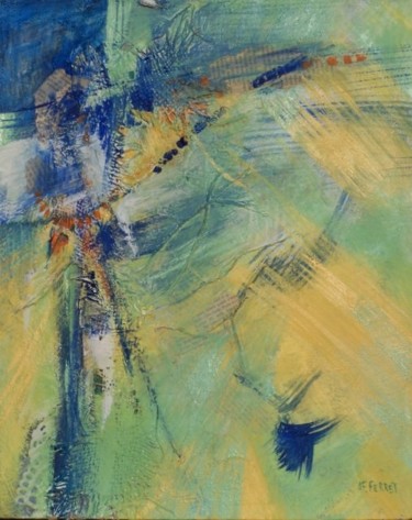 Peinture intitulée "libre, equi  libre.…" par Anne-Frédérique Ferret, Œuvre d'art originale, Huile