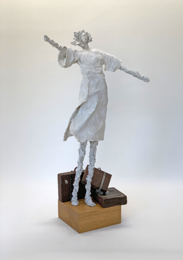 Arrived ... 제목이 "Arrived ..."인 조형물 Claudia König (koenigsfigurine)로, 원작, 종이 마쉐