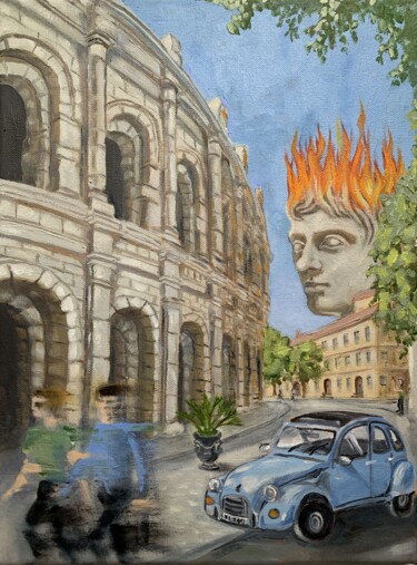 绘画 标题为“CANICULE 3.0” 由Robert Inestroza, 原创艺术品, 油