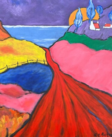 Peinture intitulée "L’instant…carpe diem" par Alain Charles Richer, Œuvre d'art originale, Acrylique Monté sur Châssis en bo…