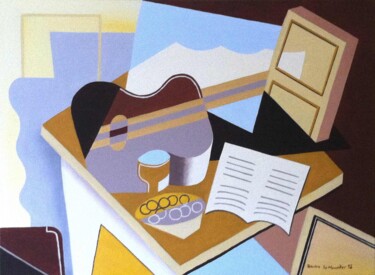 Peinture intitulée "Inspiration Juan Gr…" par Patrice Le Houedec, Œuvre d'art originale, Huile