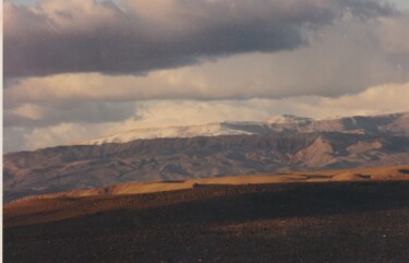 Paysage sud marocain fin de journée en hiver