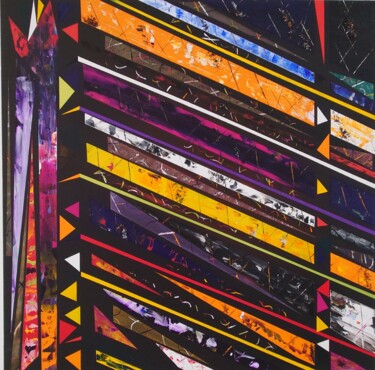 Peinture intitulée "loft" par Gemel Zouggar, Œuvre d'art originale, Acrylique Monté sur Châssis en bois