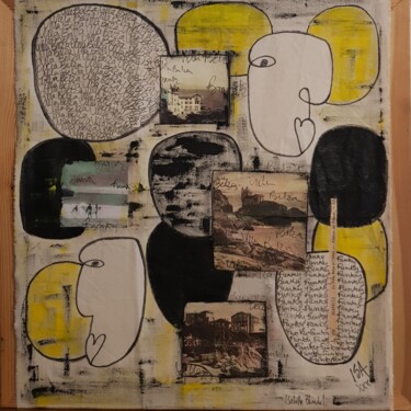 Peinture intitulée "FUNKY AT ORTZADARRA" par Isabelle Blondel, Œuvre d'art originale, Collages