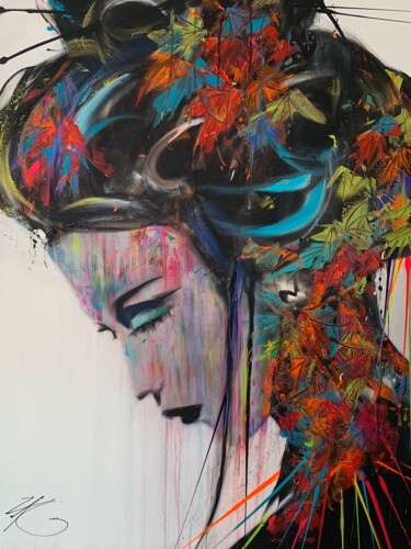 « ON MY MIND » Peinture intitulée "« ON MY MIND »" par Laurent Zagarri, Œuvre d'art originale, Acrylique Monté sur Châssis en bois