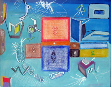 Peinture intitulée "araucania" par Juan Luis Gandulfo, Œuvre d'art originale, Acrylique Monté sur Châssis en bois