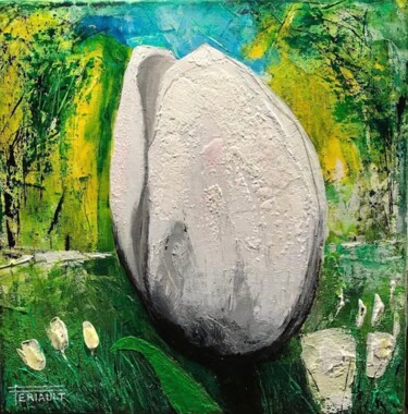 Peinture intitulée "TULIPES 4" par Pascal Feriault, Œuvre d'art originale, Acrylique