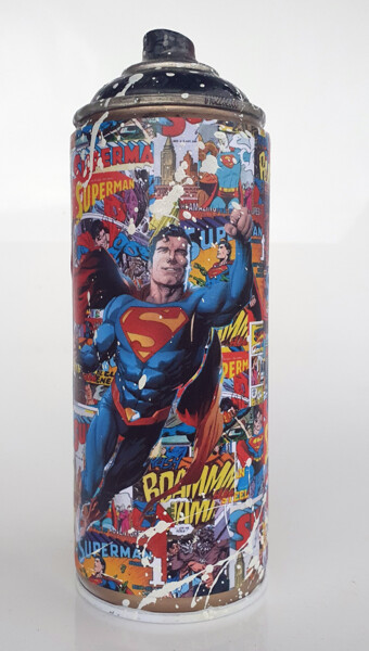Sculpture intitulée "SPACO Bombe SUperma…" par Spaco, Œuvre d'art originale, Collages