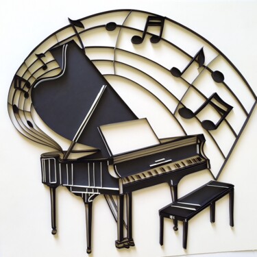 雕塑 标题为“The instrument (Pia…” 由Glimpsecraft Priyanka, 原创艺术品, 三维建模
