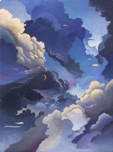 Peinture intitulée "14 OCTOBRE 2019" par Aube Entraille, Œuvre d'art originale, Acrylique