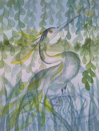 绘画 标题为“The harmony of natu…” 由Yana Bila, 原创艺术品, 水彩