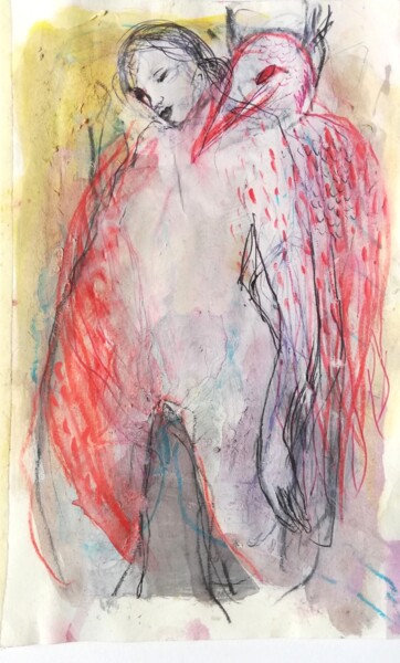 绘画 标题为“Birdy” 由Virginie Hils, 原创艺术品, 丙烯