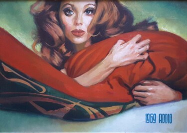 Schilderij getiteld "1969 ADDIO" door Ruggero Zamponi, Origineel Kunstwerk, Olie Gemonteerd op Andere stijve panelen