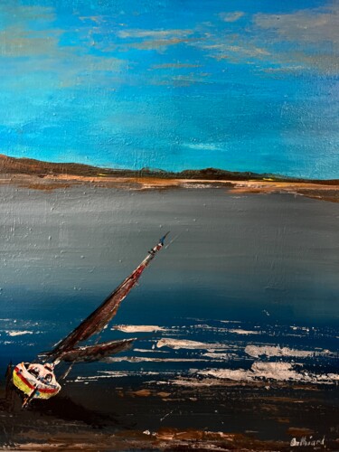 제목이 "A marée basse"인 미술작품 Daniel Bathiard로, 원작, 기름