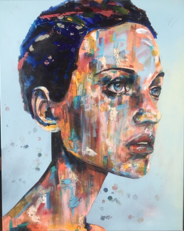 Peinture intitulée "il y a un truc là b…" par Pascal Fairier, Œuvre d'art originale, Crayon