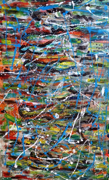 Peinture intitulée "D" par Didier Duclos, Œuvre d'art originale, Acrylique