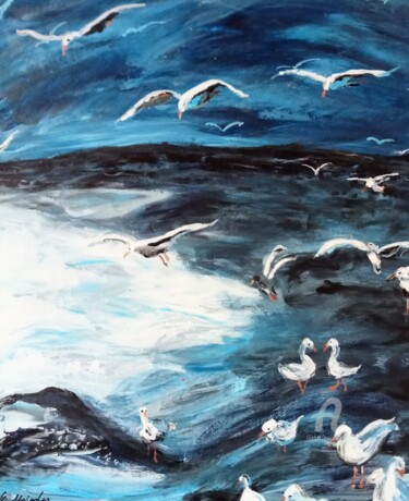 Peinture intitulée "Freedom" par Ewa Mościszko, Œuvre d'art originale, Acrylique