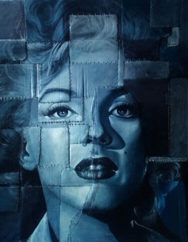 绘画 标题为“Blue Marylin” 由Vincent Bocognani, 原创艺术品, 丙烯