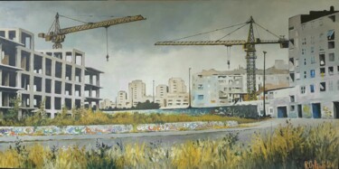 Painting titled "periferie 1" by Roberto Orlandi, Original Artwork, Acrylic