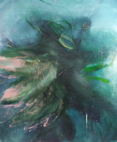 绘画 标题为“Mystère” 由Ewa Nowak, 原创艺术品, 丙烯 安装在木质担架架上
