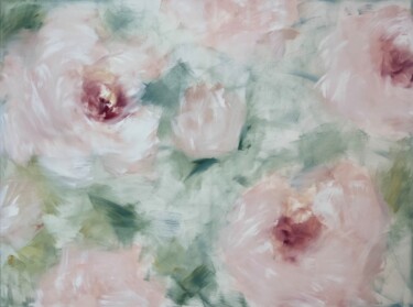 80x100cm. Abstract painting on canvas. Silence 2 绘画 标题为“80x100cm. Abstract…” 由Marina Skromova, 原创艺术品, 油 安装在木质担架架上