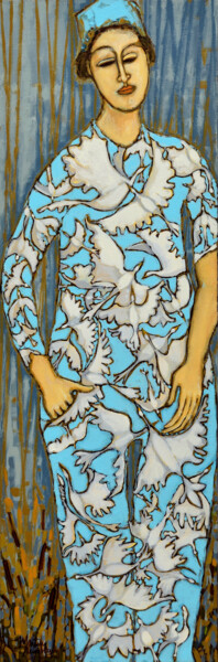ÊTRE AUX PETITS OISEAUX Peinture intitulée "ÊTRE AUX PETITS OIS…" par Martine Tremblay Artiste Peintre, Œuvre d'art originale, Acrylique