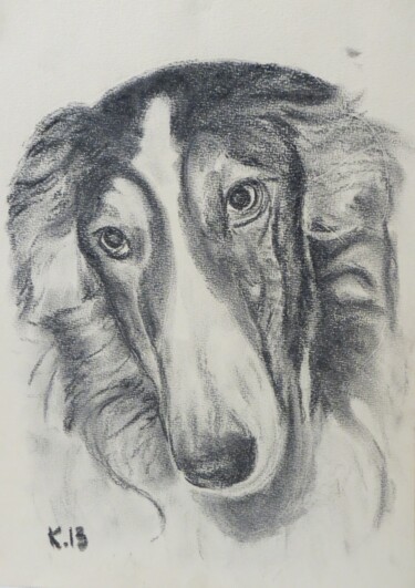 "dog3" başlıklı Resim Kash tarafından, Orijinal sanat, Karakalem