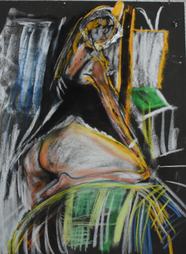 Painting titled "dasflores 211" by Gritodetinta, Original Artwork, Pastel