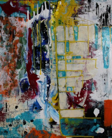 Peinture intitulée "Mémoire de vie" par Marie-Paule Nesséré Allaert, Œuvre d'art originale, Acrylique Monté sur Châssis en b…