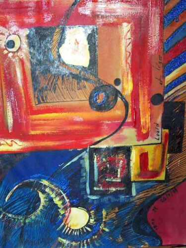 Schilderij getiteld "Lourd et léger, 26…" door Diane Medus, Origineel Kunstwerk, Inkt