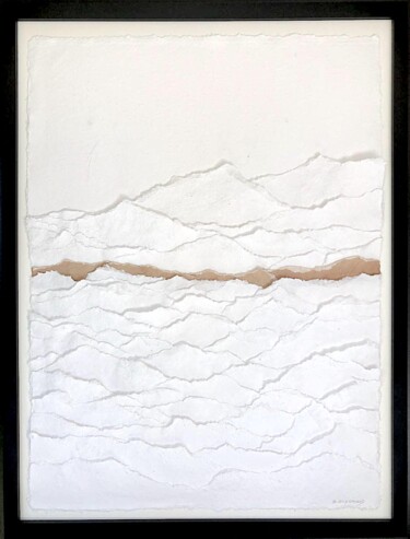 Collages titled "Desert Signe XXXIX…" by Sylvie Guyomard, Original Artwork, Paper Mounted on Other rigid panel