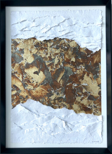 Collages titled "Desert Signe XXX (S…" by Sylvie Guyomard, Original Artwork, Paper Mounted on Other rigid panel
