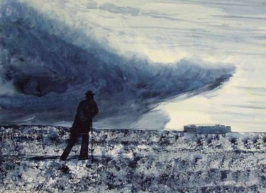 Peinture intitulée "A la recherche d'un…" par Valentin, Œuvre d'art originale, Huile