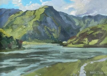Peinture intitulée "Altai. About the mo…" par Marina Berezina, Œuvre d'art originale, Huile