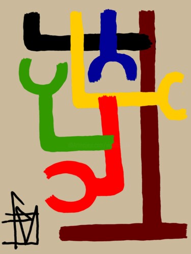 数字艺术 标题为“VA3” 由Franck Vidal, 原创艺术品, 数字油画