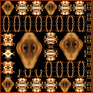 제목이 "Silk scarf "Africa"…"인 섬유 예술 Olga Voscannelli로, 원작, 패브릭