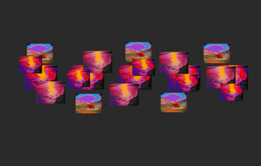 数字艺术 标题为“Sunset Sequence” 由Gerald Shepherd F.F.P.S., 原创艺术品, 数字油画