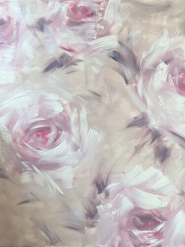 Painting titled "100x80cm. / abstrac…" by Marina Skromova, Original Artwork, Oil Mounted on Wood Stretcher frame